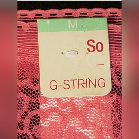 TWO (2) NWT New So Brand Carmine Rose / Tan Medium G-String / Thong - Picture 9 of 12